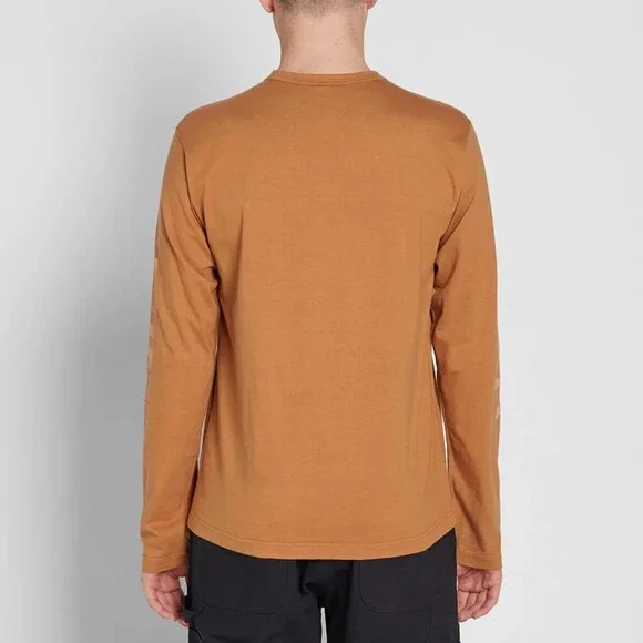 Junya Watanabe Man x Carhartt Long Sleeve Tee Dark Beige/ White Size S - Picture 2 of 9